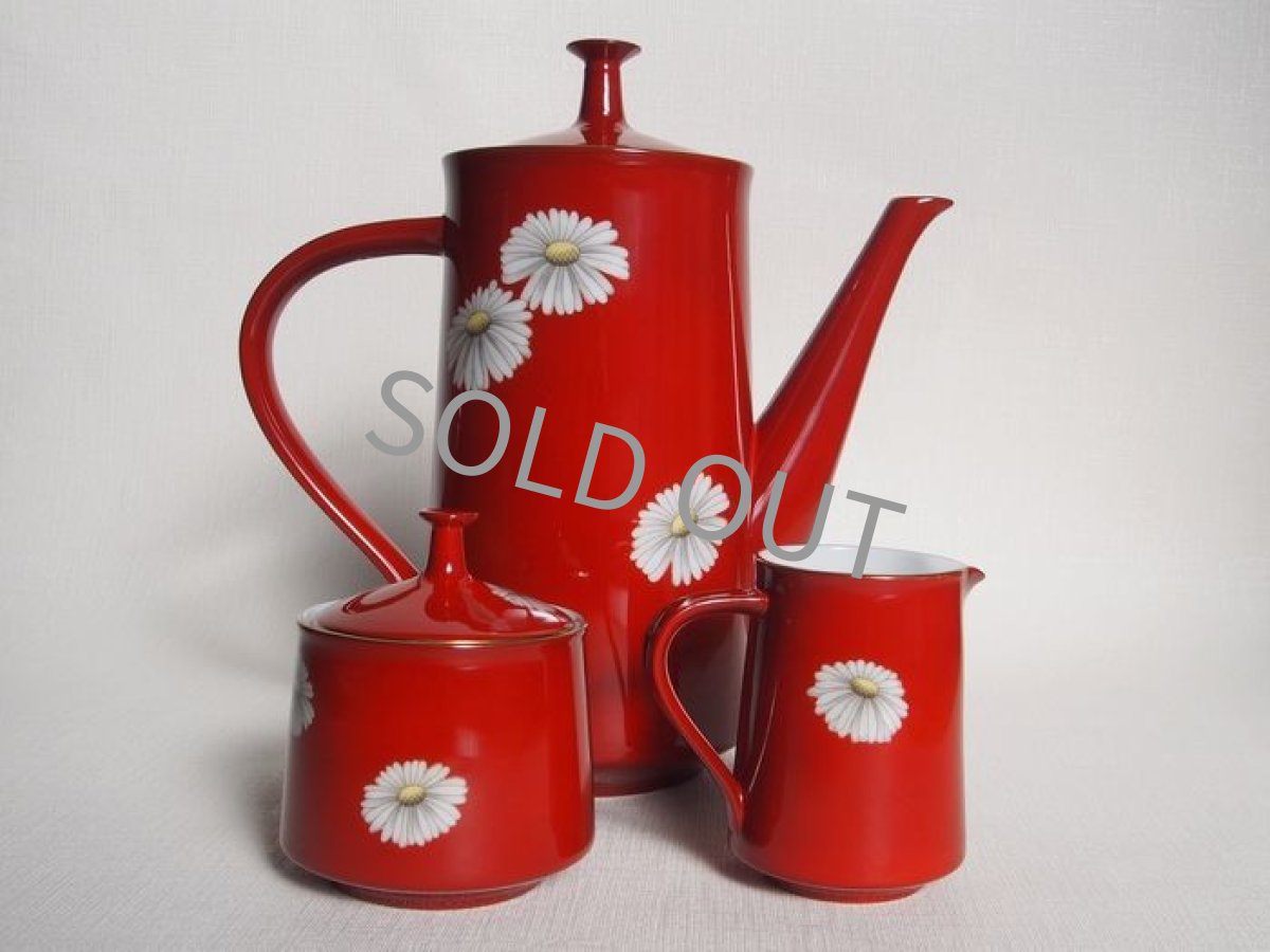 画像3: 【売約済】プレミアノリタケ　朱地白菊のセット  (3)