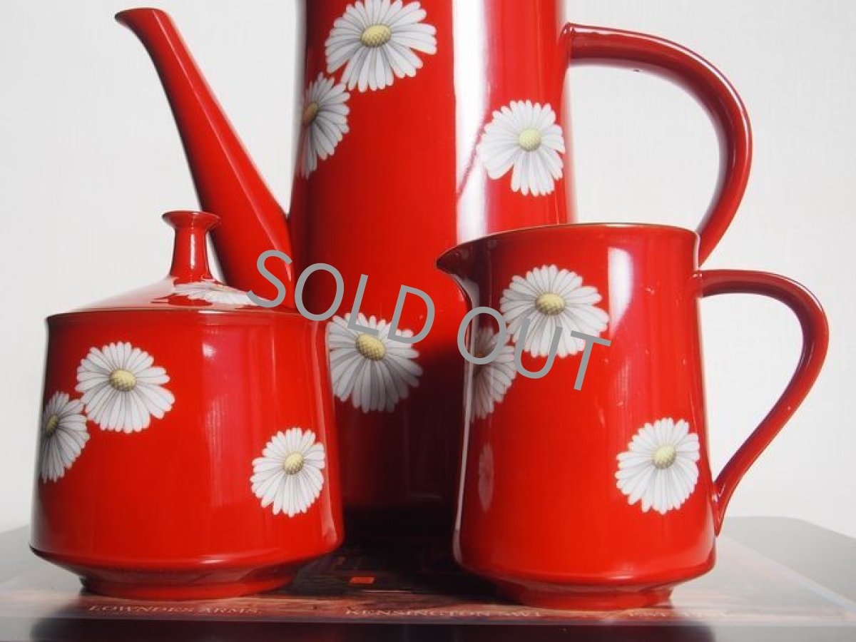 画像5: 【売約済】プレミアノリタケ　朱地白菊のセット  (5)