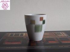 画像1: プレミアノリタケ　湯呑フリーカップ　絣 6cm (1)