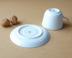 画像21: 大倉陶園 カップ＆ソーサー モーニングカップ ブルーローズ 岡染め (21)