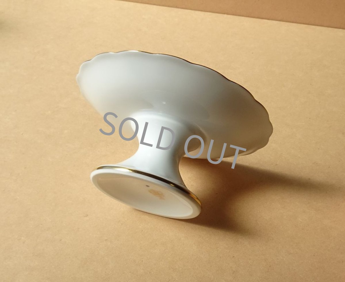 画像11: 大倉陶園　小さなコンポート　ブルーローズ 岡染め 14cm (11)