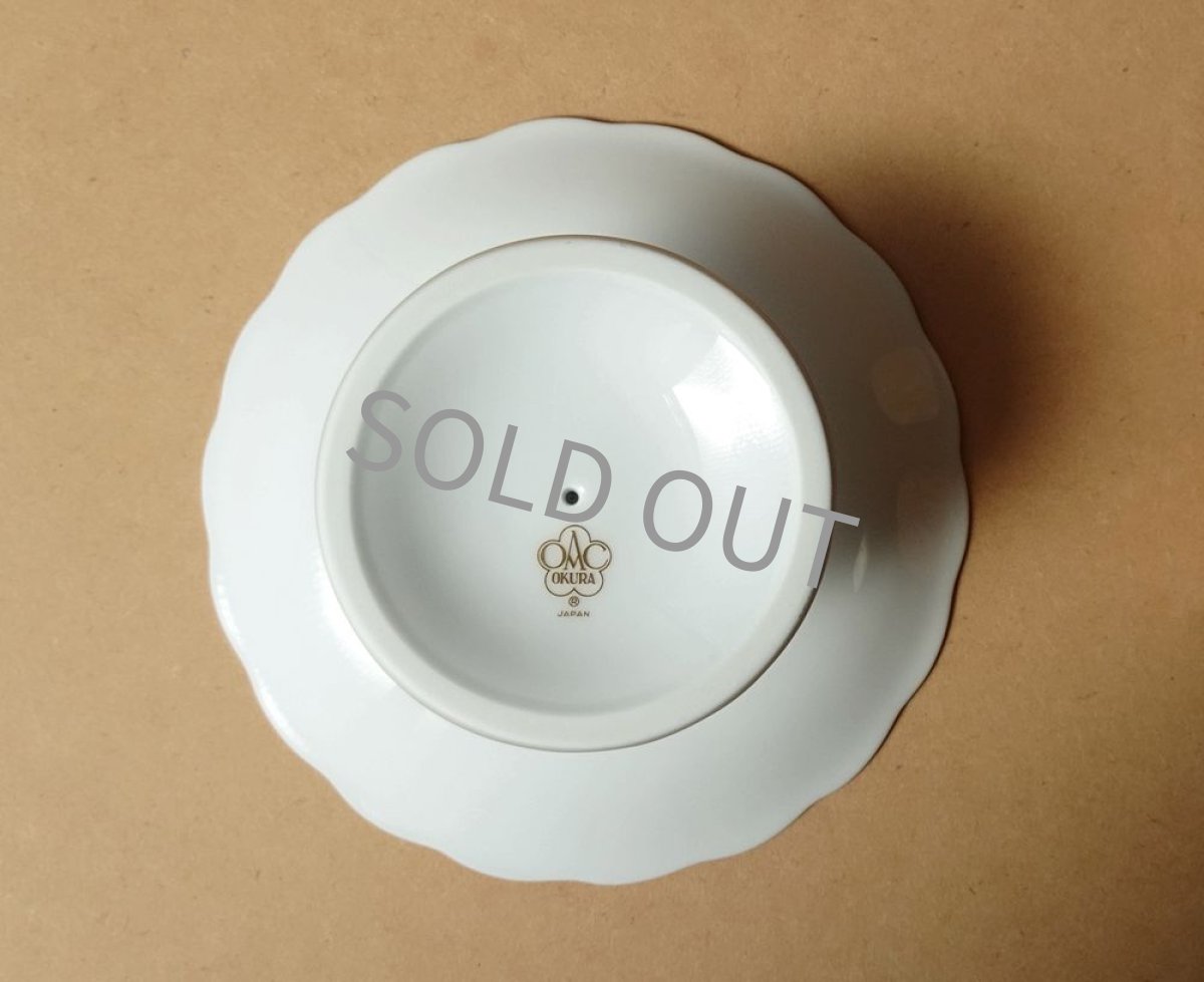 画像13: 大倉陶園　小さなコンポート　ブルーローズ 岡染め 14cm (13)