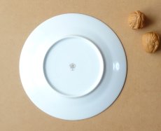 画像16: 大倉陶園 ケーキ皿 ブルーローズ 岡染め 20cm (16)
