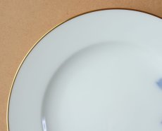 画像3: 大倉陶園 ケーキ皿 ブルーローズ 岡染め 20cm (3)