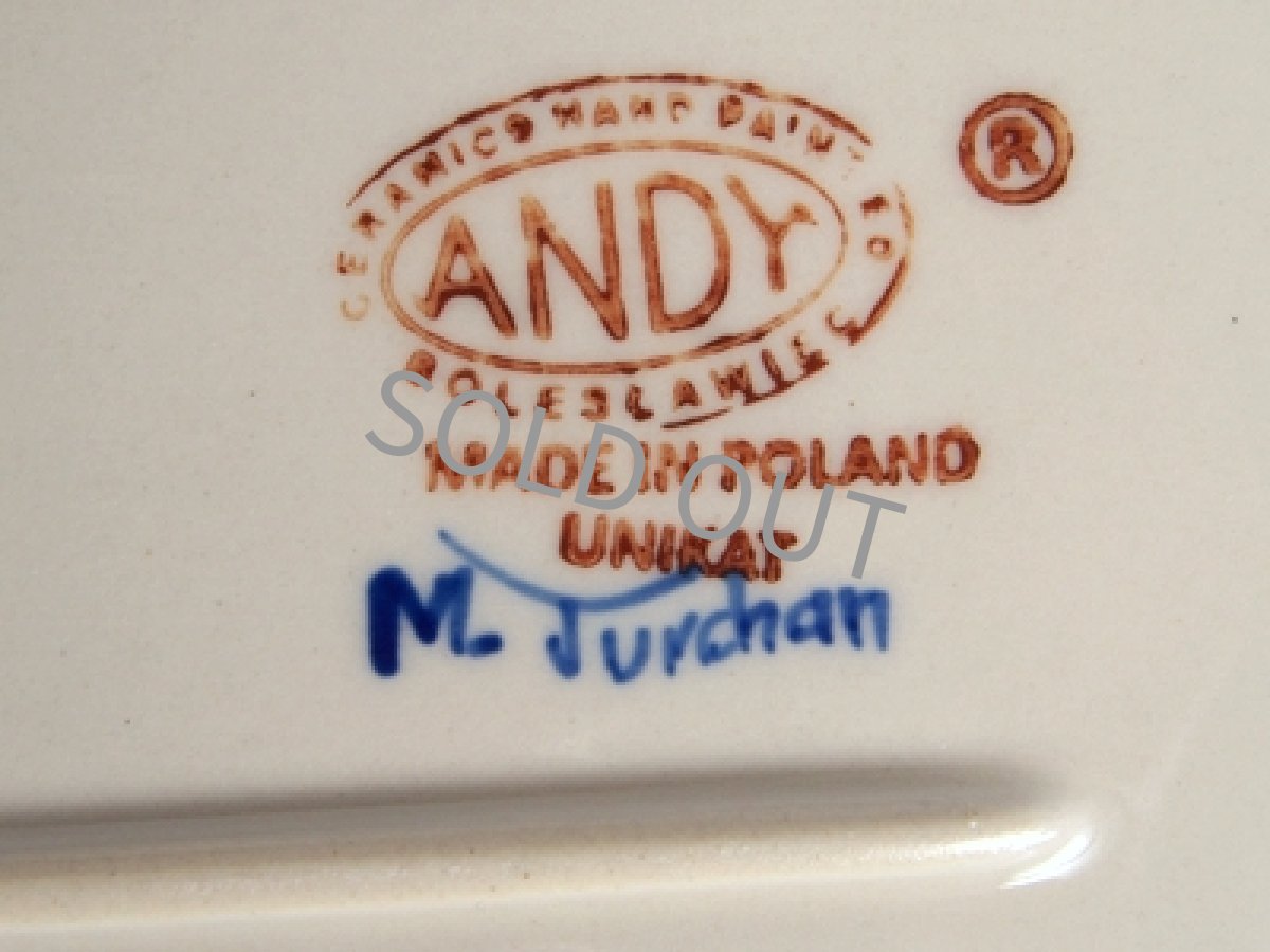 画像10: ポーランド食器　バタフライトレイ  18.6cm ボレスワヴィエツ製 (10)