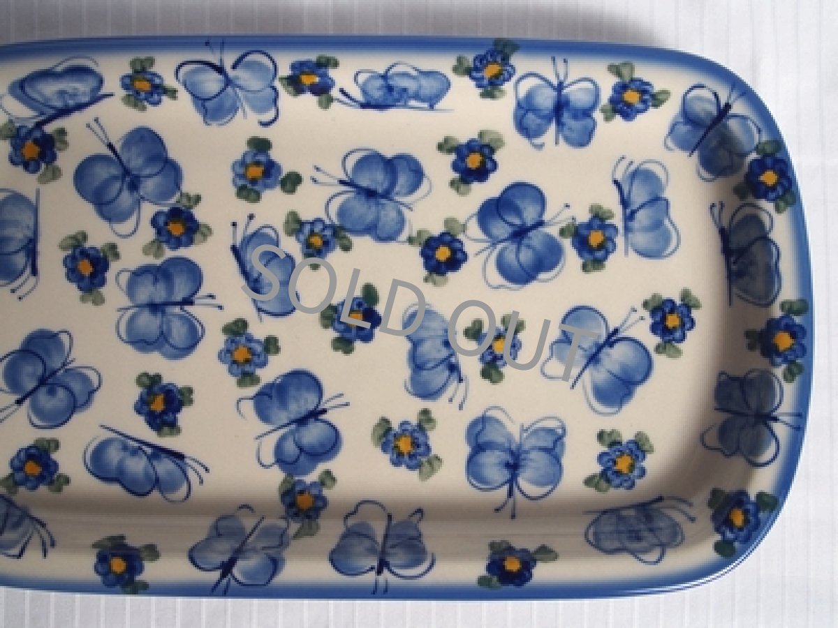 画像7: ポーランド食器　バタフライトレイ  18.6cm ボレスワヴィエツ製 (7)