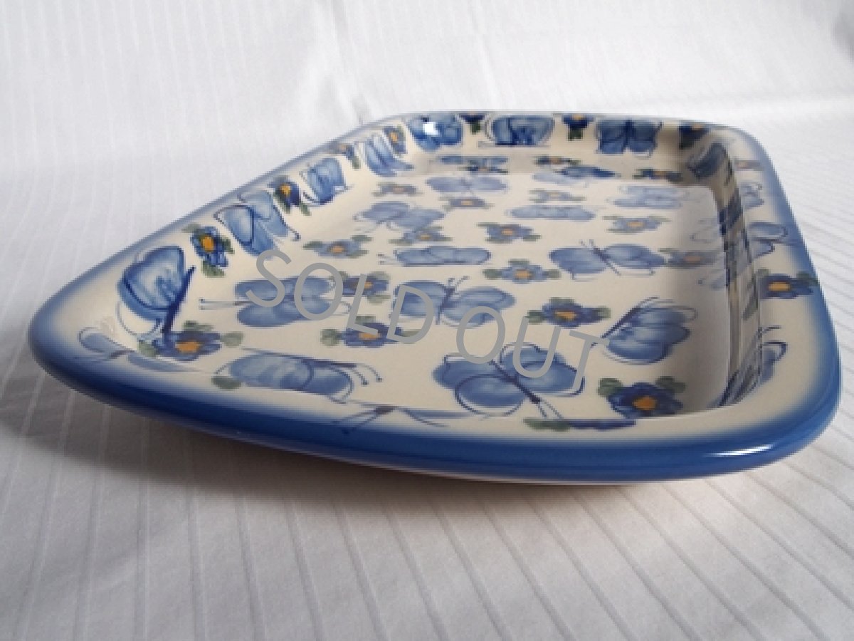 画像5: ポーランド食器　バタフライトレイ  18.6cm ボレスワヴィエツ製 (5)