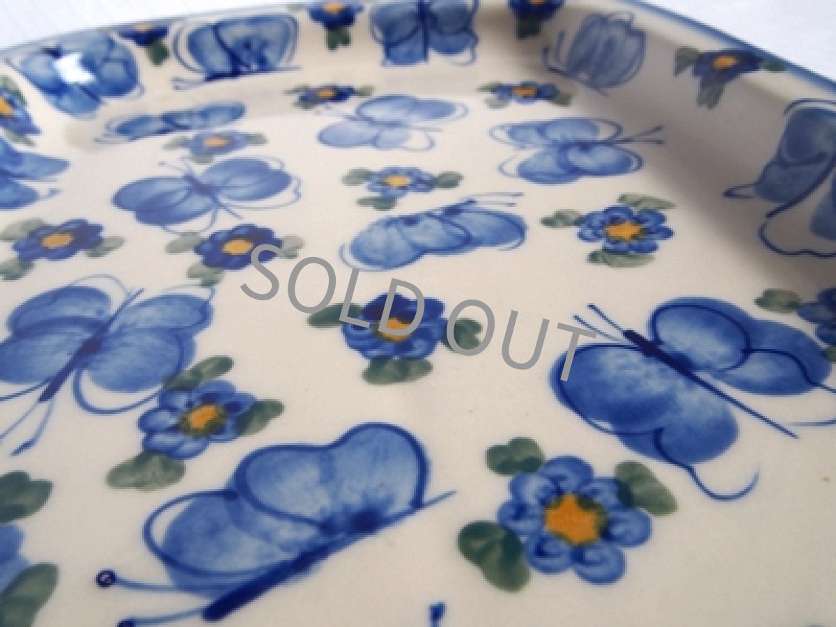 画像4: ポーランド食器　バタフライトレイ  18.6cm ボレスワヴィエツ製 (4)