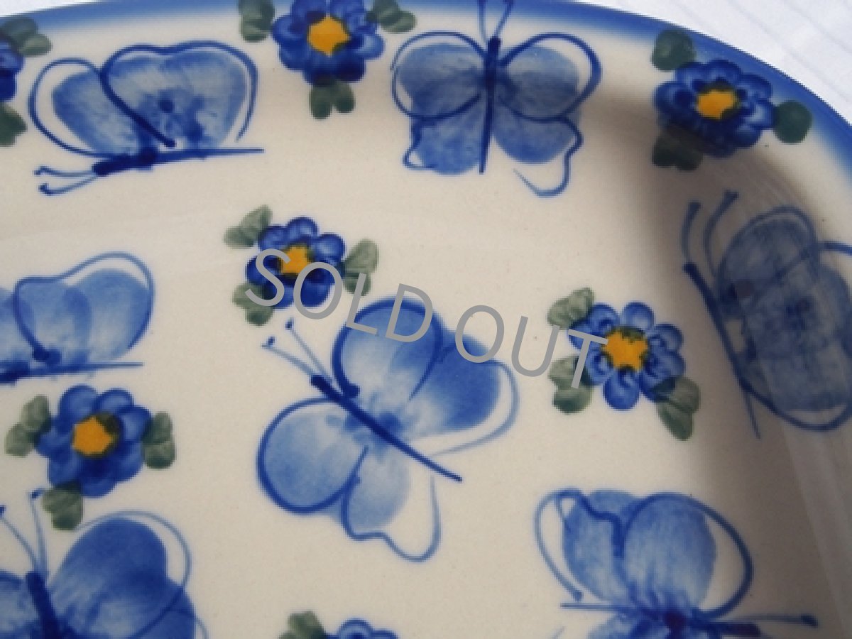 画像3: ポーランド食器　バタフライトレイ  18.6cm ボレスワヴィエツ製 (3)