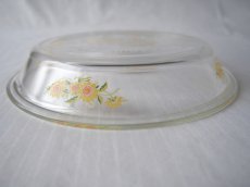 画像9: レトロ パイレックス　岩城硝子 パイ皿 ひまわり 日本製 20.5cm (9)