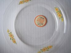 画像3: レトロ パイレックス　岩城硝子 パイ皿 ひまわり 日本製 20.5cm (3)