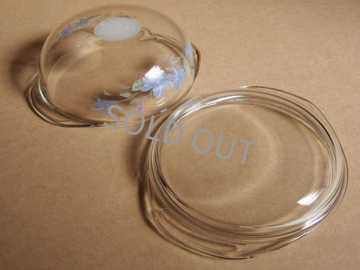 画像11: パイレックス 岩城硝子　耐熱キャセロール 中 日本製 19cm(8) 紫花 (11)