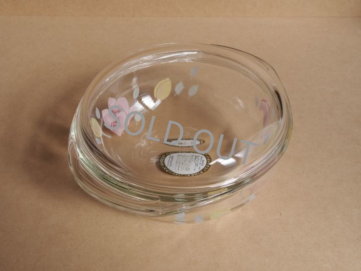 画像4: パイレックス 岩城硝子　耐熱キャセロール 中 日本製 19cm(7) 花 (4)