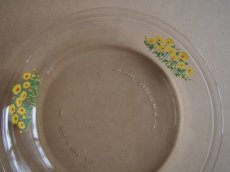 画像7: レトロ パイレックス 岩城硝子　パイ皿 黄花 日本製 20.5cm (7)