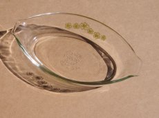 画像3: レトロ パイレックス 耐熱グラタン皿 日本製 19cm(2) 花柄 (3)