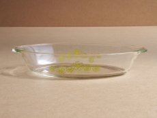 画像8: レトロ パイレックス 耐熱グラタン皿 日本製 19cm(2) 花柄 (8)