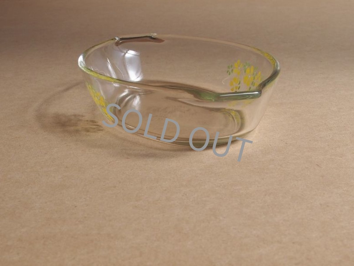 画像6: レトロ パイレックス 耐熱グラタン皿 日本製 19cm(1) 黄花 (6)