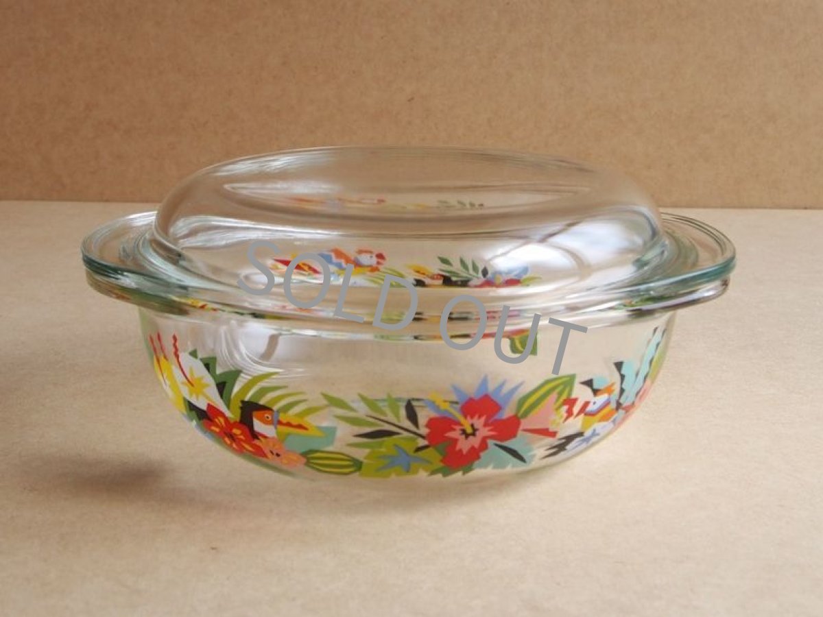 画像14: レトロ パイレックス キャセロール 中 熱帯 日本製 19cm(6) (14)