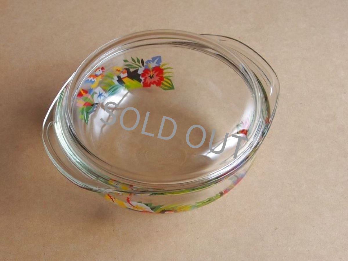 画像4: レトロ パイレックス キャセロール 中 熱帯 日本製 19cm(6) (4)