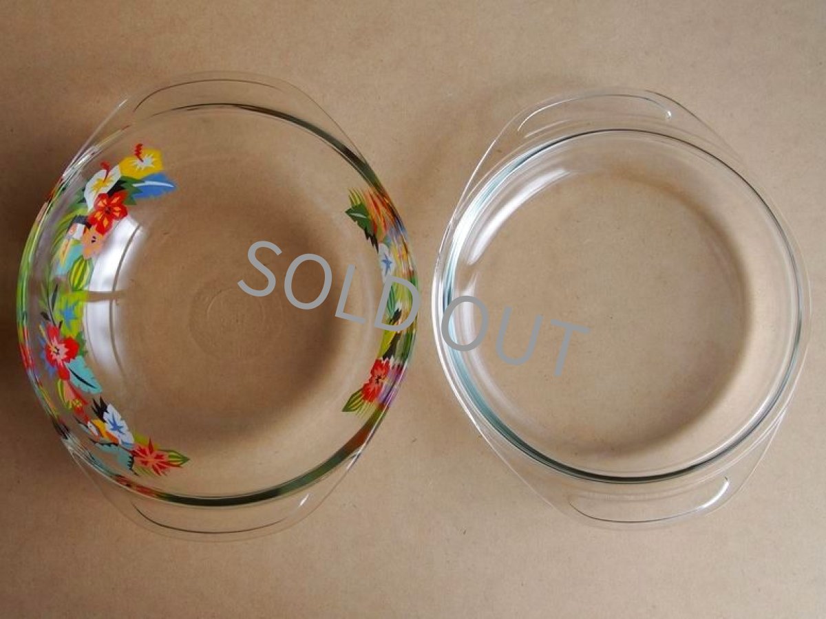 画像5: レトロ パイレックス キャセロール 中 熱帯 日本製 19cm(6) (5)