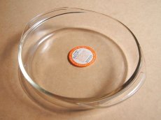 画像4: パイレックス 岩城硝子　耳付ケーキ焼き皿 浅型 日本製 21cm (4)
