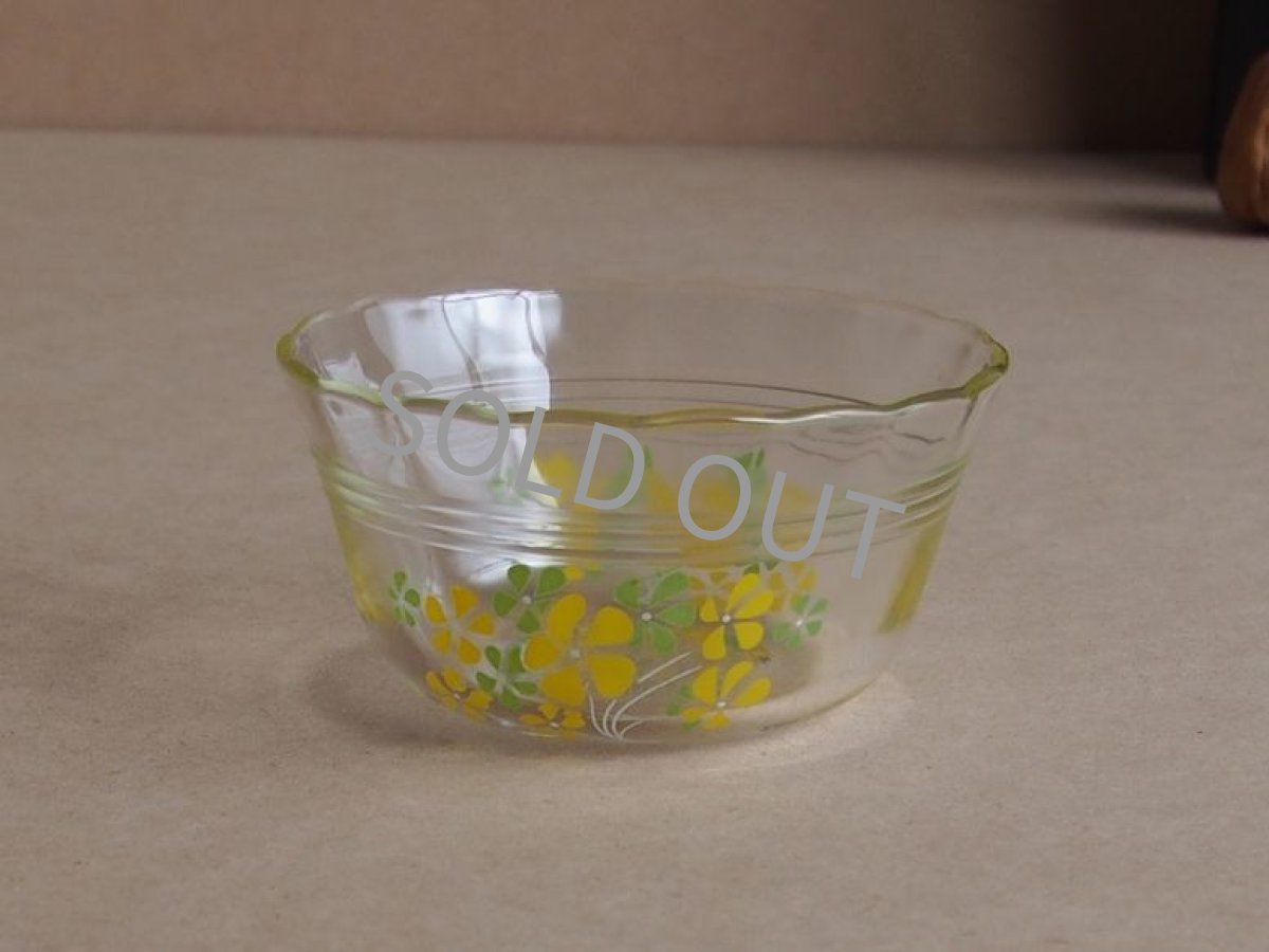 画像5: パイレックス 岩城硝子　耐熱カスタードカップ 小 黄花 日本製 9cm (5)