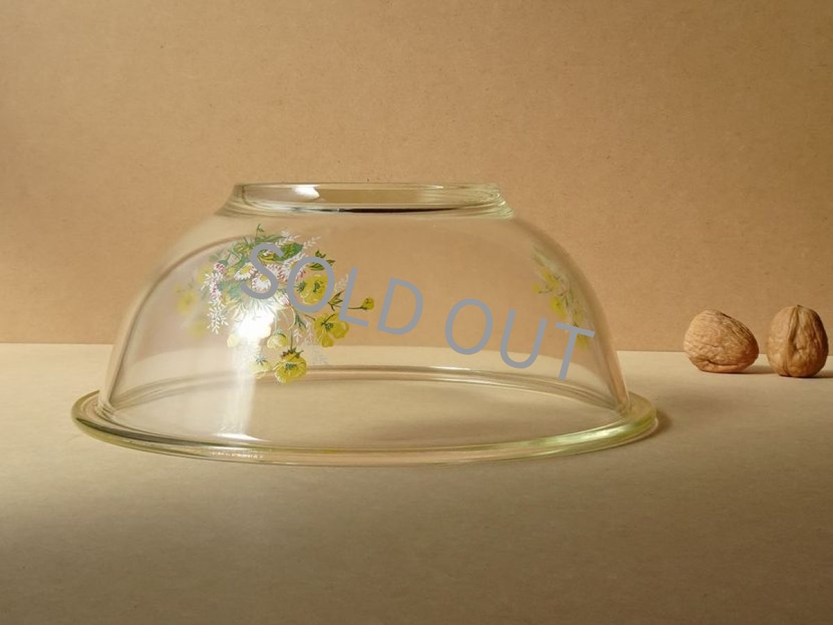 画像9: 【ご予約品】レトロ パイレックス 岩城硝子 ボウル 大 ブーケ 日本製 22.5cm (9)
