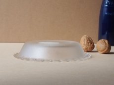 画像10: パイレックス 岩城硝子　耐熱ふち飾り皿 小 15cm 型板凹凸 日本製 (10)