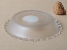 画像11: パイレックス 岩城硝子　耐熱ふち飾り皿 小 15cm 型板凹凸 日本製 (11)