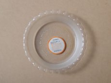 画像4: パイレックス 岩城硝子　耐熱ふち飾り皿 小 15cm 型板凹凸 日本製 (4)