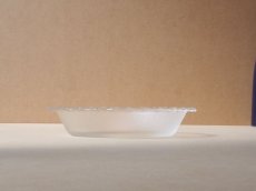 画像9: パイレックス 岩城硝子　耐熱ふち飾り皿 小 15cm 型板凹凸 日本製 (9)