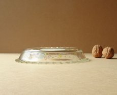 画像11: レトロ パイレックス 耐熱ふち飾り皿 中　19cm メイブルー 日本製 (11)