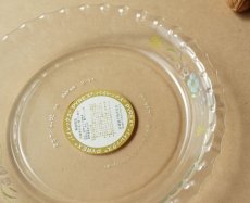 画像6: レトロ パイレックス 耐熱ふち飾り皿 中　19cm メイブルー 日本製 (6)