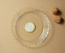 画像8: レトロ パイレックス 耐熱ふち飾り皿 中　19cm メイブルー 日本製 (8)