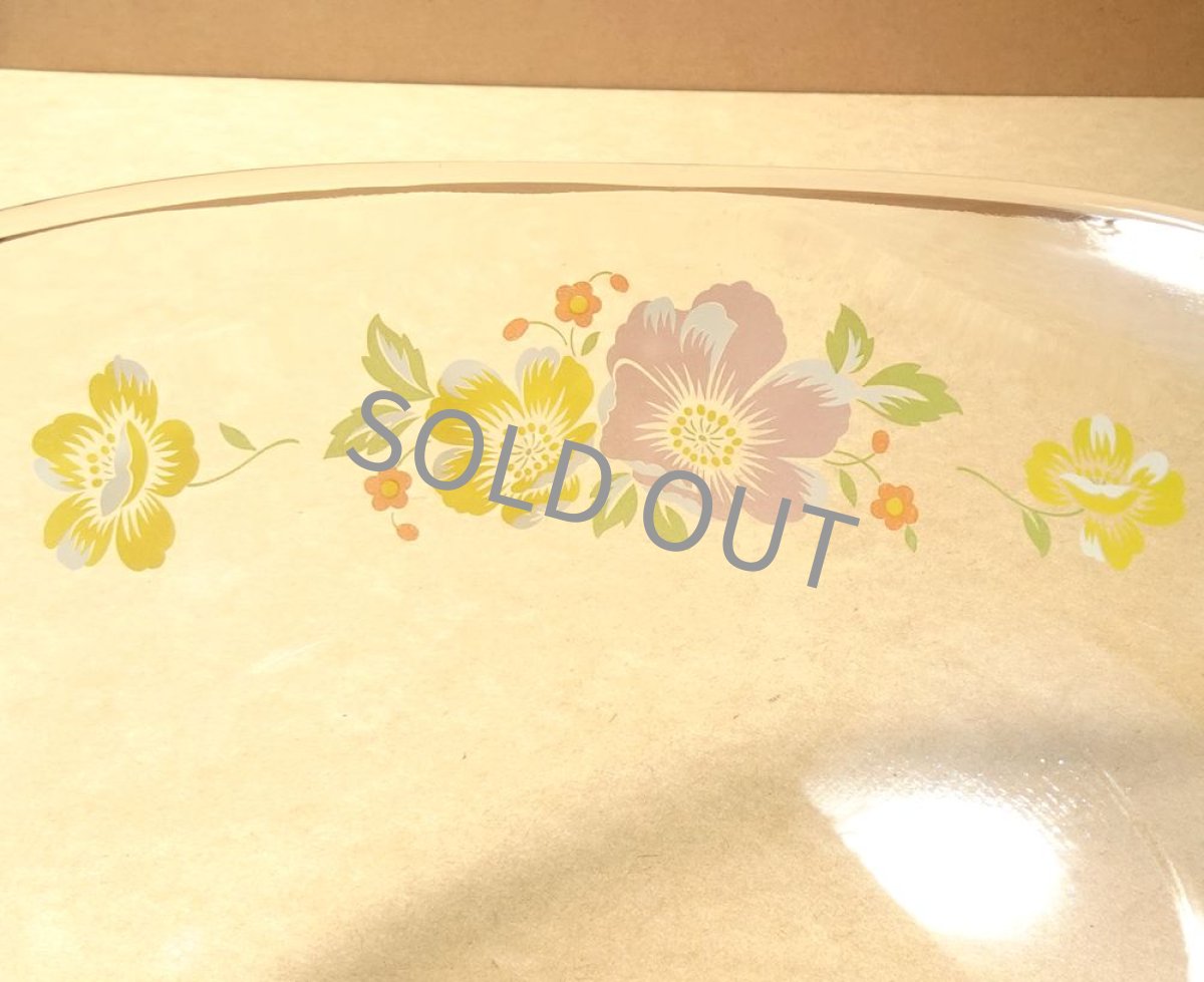 画像11: パイレックス 岩城硝子 ニューボール スクエア 花柄 3点セット 日本製 (11)