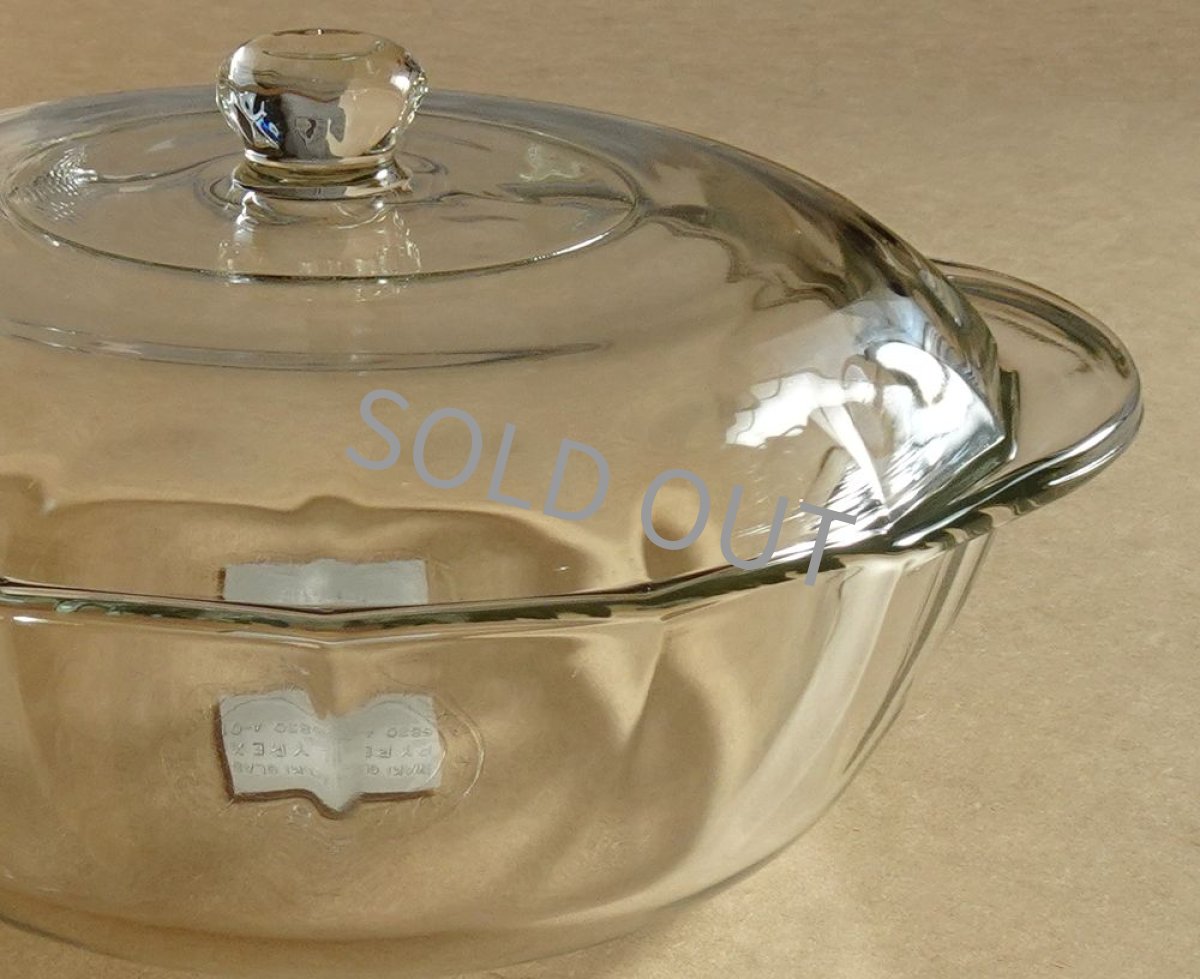 画像5: パイレックス 岩城硝子　耐熱 鍋蓋型キャセロール 中 日本製 19cm (5)