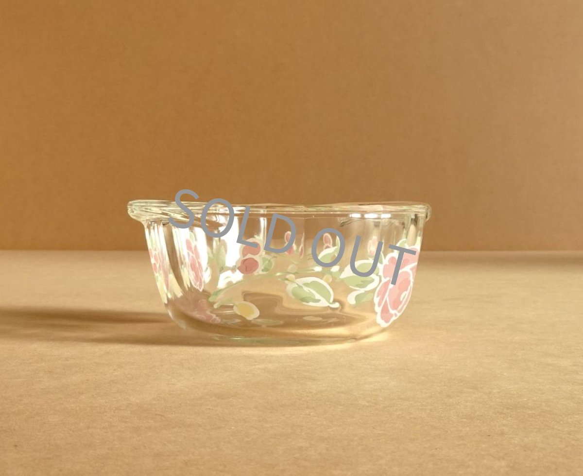 画像9: □outlet□レトロパイレックス 耐熱ココット 小 カントリーローズ 9cm  (9)