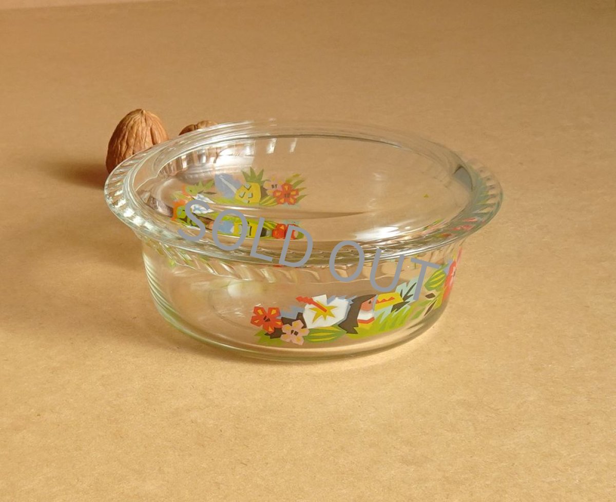 画像7: レトロ パイレックス 蓋付き鉢 熱帯 日本製 14cm (7)