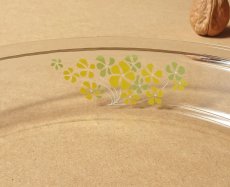 画像6: レトロ パイレックス 岩城硝子 耐熱パイ皿 黄花 22.5cm 日本製 (6)