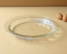 画像13: □outlet□レトロパイレックス 耐熱パイ皿 紫花 20cm 日本製 (13)