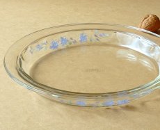 画像4: □outlet□レトロパイレックス 耐熱パイ皿 紫花 20cm 日本製 (4)