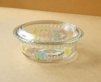 画像3: パイレックス 岩城硝子　蓋付き鉢　日本製 14cm メイブルー