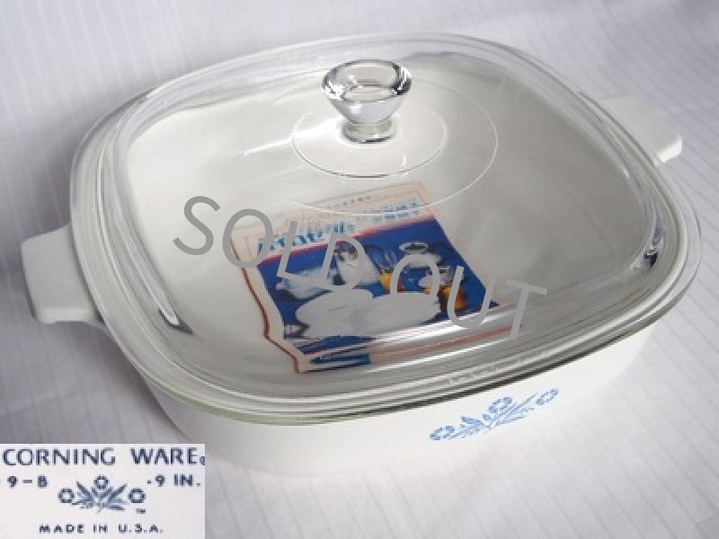 未使用品 CorningWare 2.5リットル 輸入品 パイロセラム USA製 CORNING USA コーニング パイロセラム 耐熱ガラス鍋キャセロール