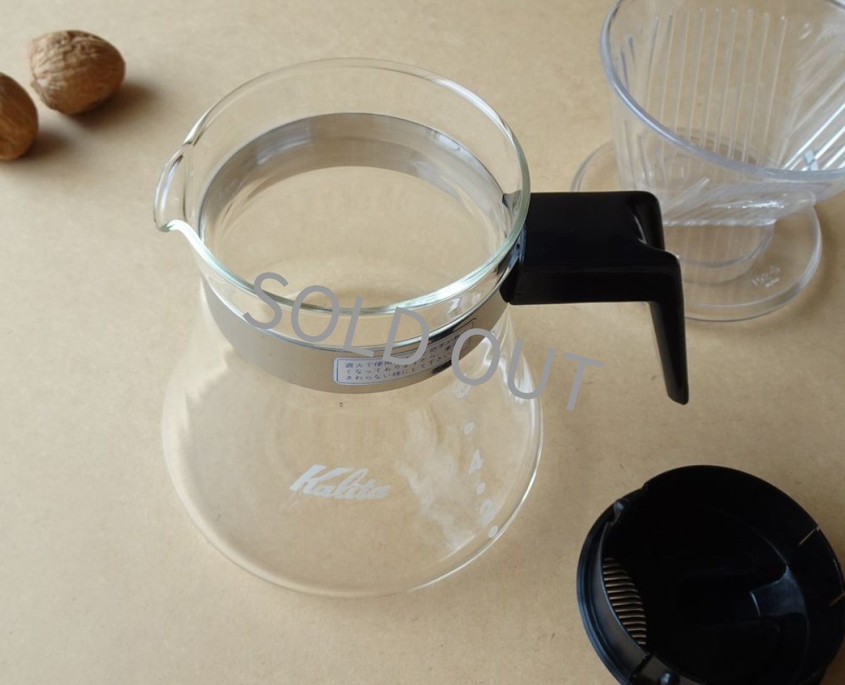 画像11: カリタ 直火ポット  0.6L 黒 6杯用 ドリッパー付き (11)