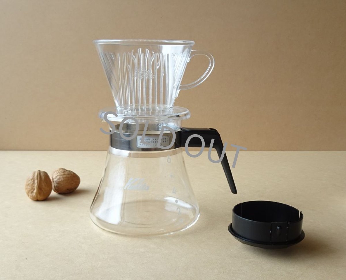 画像13: カリタ 直火ポット  0.6L 黒 6杯用 ドリッパー付き (13)