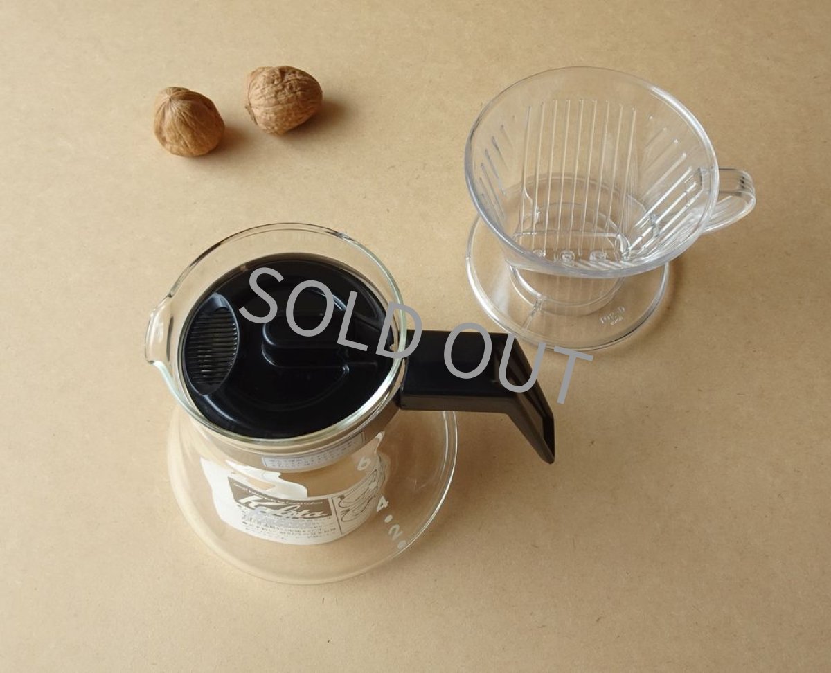 画像5: カリタ 直火ポット  0.6L 黒 6杯用 ドリッパー付き (5)