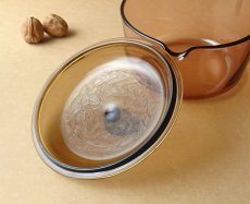 画像14: VISION コーニング社 直火用ガラス片手鍋 アンバー1.5L (14)
