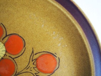 画像2: □outlet□ストーンウェア　ディナー皿 redpoppy 30.5cm