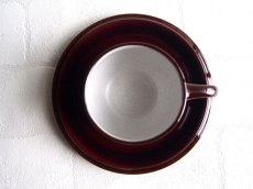 画像9: ノリタケ フォークストーン　カップ＆ソーサー　艶茶 (9)