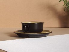 画像3: ノリタケ フォークストーン　ティーカップ＆ソーサー 茶 (3)